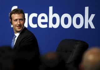 Image: File photo of Facebook CEO Mark Zuckerberg during a town hall at Facebook's headquarters in Menlo Park, California Image: File photo of Facebook CEO Mark Zuckerberg during a town hall at Facebook's headquarters in Menlo Park, California
