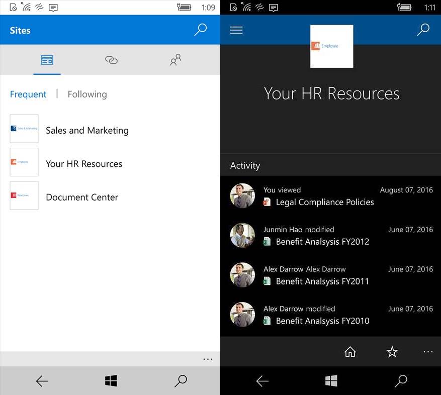 SharePoint Windows App