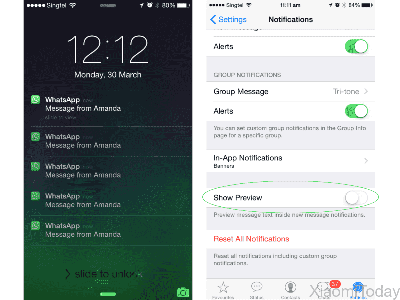 Whatsapp Hidden Preview