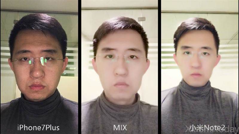 Xiaomi Mi Mix vs Xiaomi Mi Note 2 vs iPhone 7 Plus Camera Comparison - Selfie Sample
