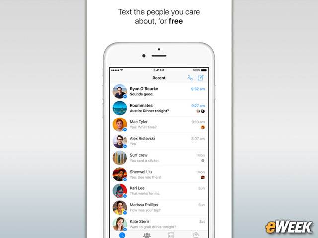 Communicating with Facebook Messenger