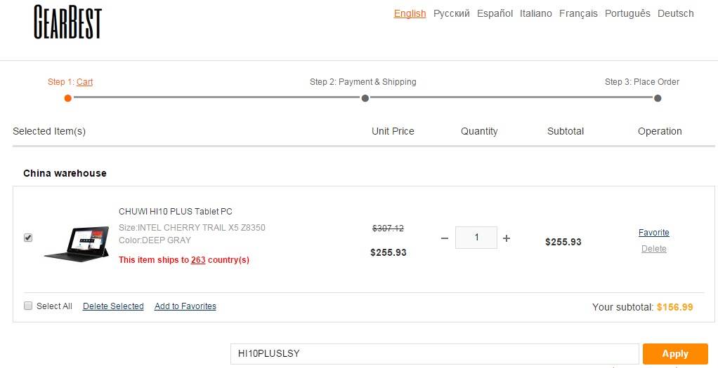 CHUWI HI10 PLUS coupon