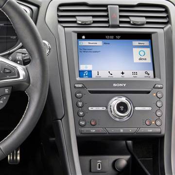 Image: Ford and Amazon team up to offer consumers the ability to access their car from home, and call up other features from their vehicle via Alexa