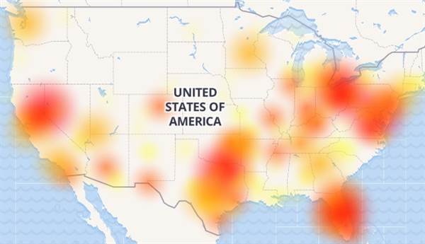 IMAGE: AT&T outage map IMAGE: AT&T outage map