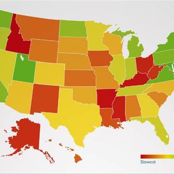 Image: Fastest Internet by State