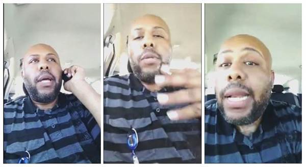 Image: A man who identified himself as Stevie Steve is seen in a video he broadcast of himself on Facebook Live Image: A man who identified himself as Stevie Steve is seen in a video he broadcast of himself on Facebook Live