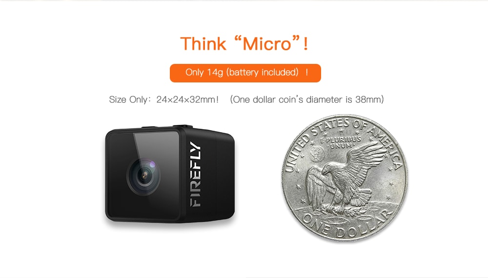 Hawkeye Firefly Micro 1080P 30FPS HD Mini Action Camera